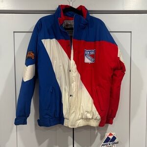 NWT Vintage 90s NHL Apex One New York Rangers Jacket Size Medium Lmt Ed NOS